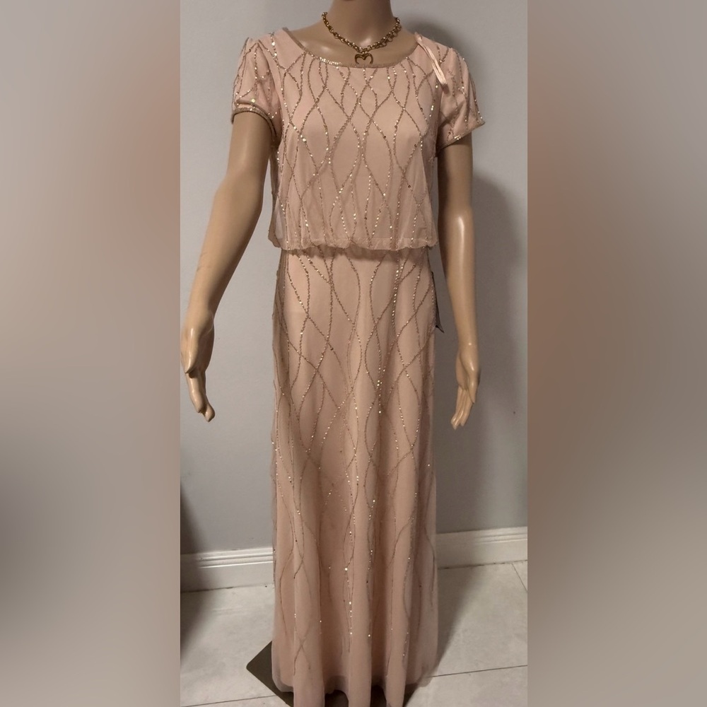 Elegant Beige Evening Dress